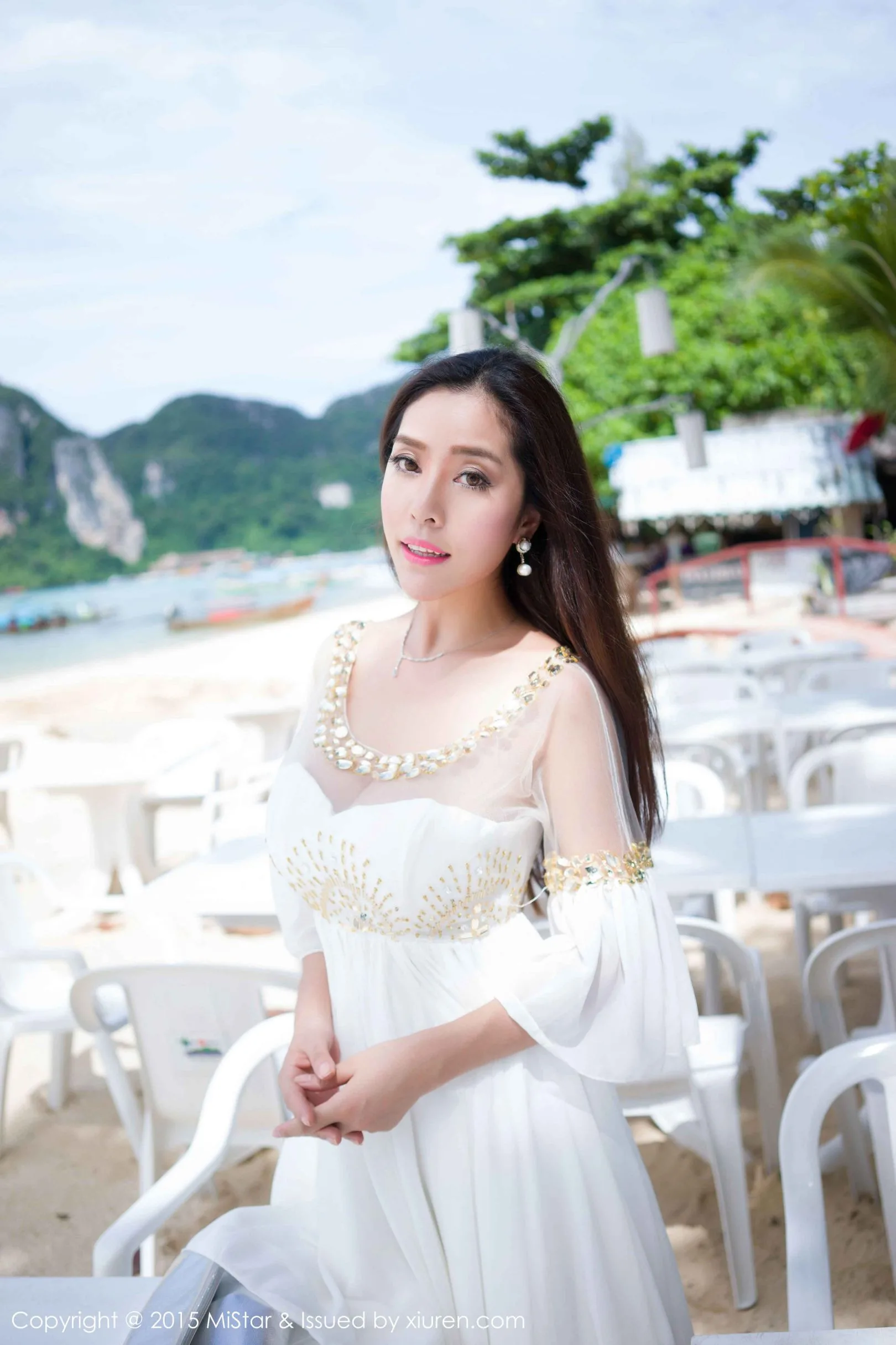 [Câu lạc bộ MiStar Charm]VOL.047 Chen Xin - Bộ ảnh chụp bãi biển và đường phố - 46